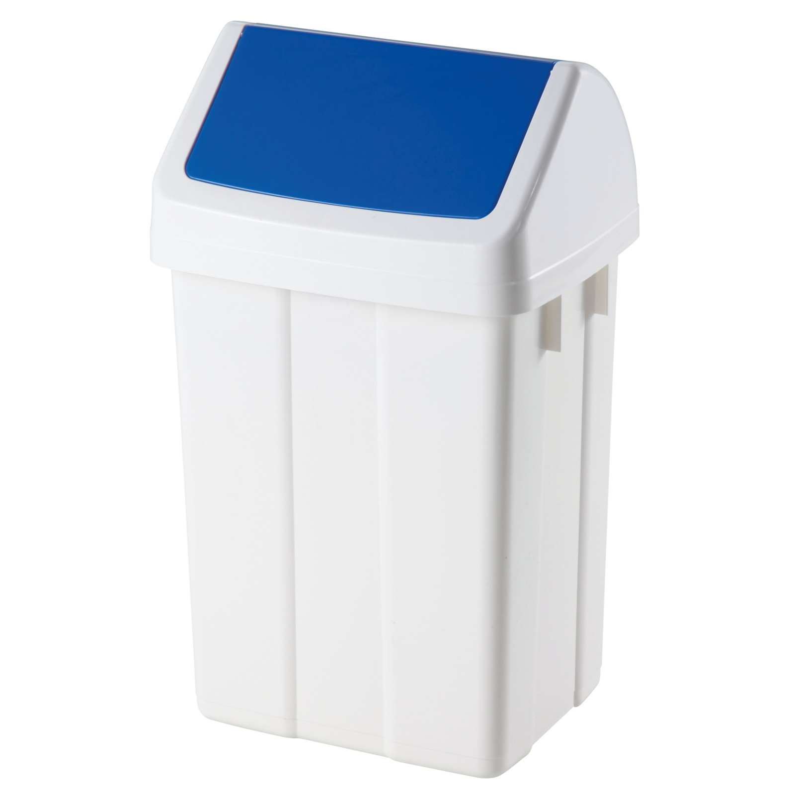 Kosz pojemnik na śmieci do segregacji odpadów - niebieski 25L - sklep.odpady.org