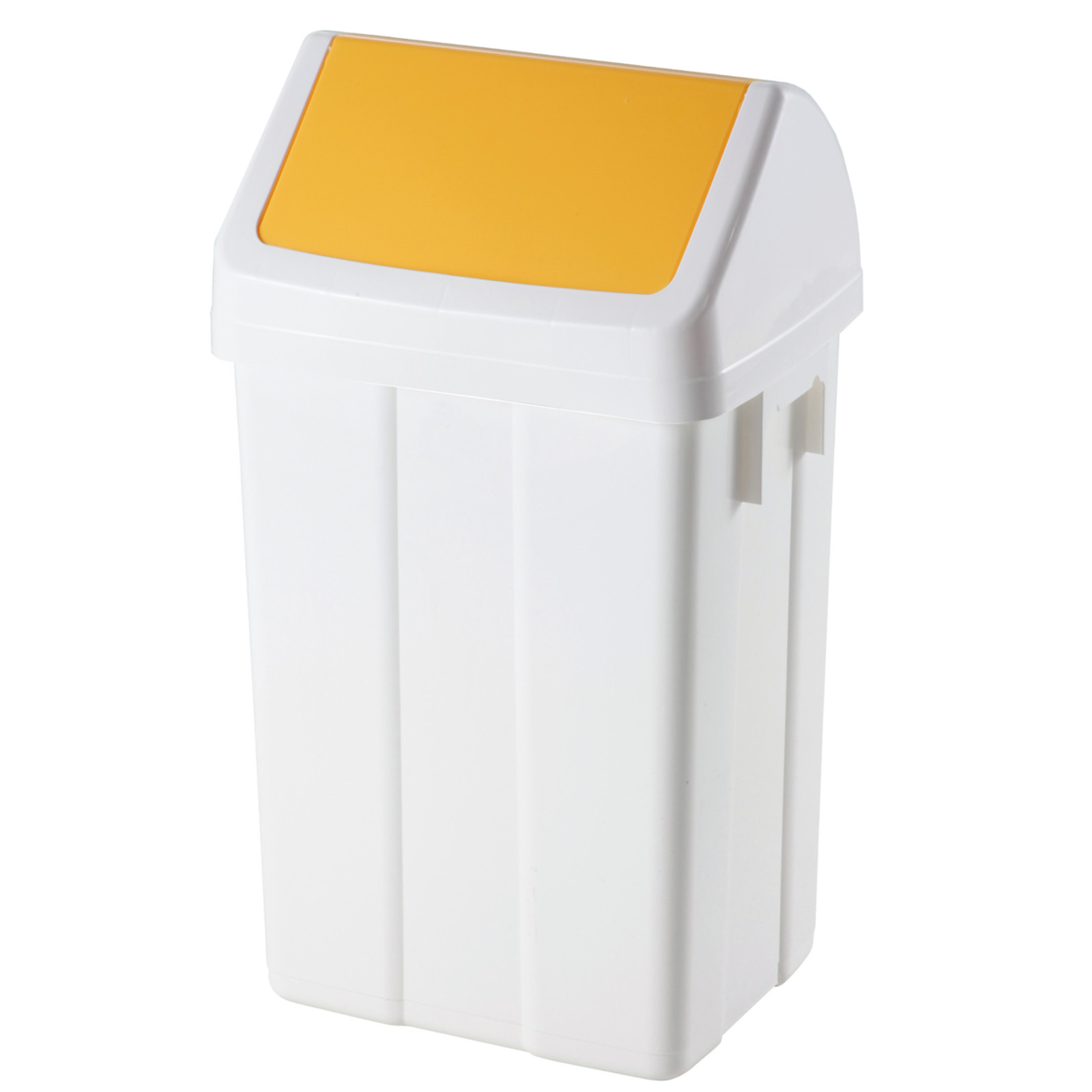 Kosz pojemnik na śmieci do segregacji odpadów - żółty 25L - sklep.odpady.org